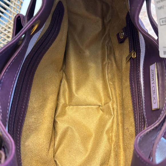 Jimmy Choo purple leather Rhona Hobo bag / purse - Picture 9 of 17